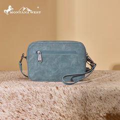 MW1359-W120   Montana West Western Aztec Cut-Out Crossbody Bag