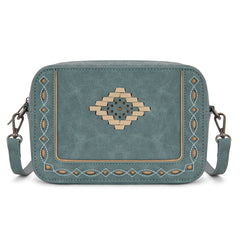 MW1359-W120   Montana West Western Aztec Cut-Out Crossbody Bag