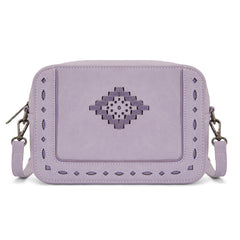 MW1359-W120   Montana West Western Aztec Cut-Out Crossbody Bag