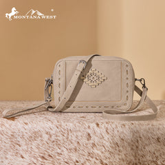 MW1359-W120   Montana West Western Aztec Cut-Out Crossbody Bag