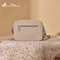 MW1359-W120   Montana West Western Aztec Cut-Out Crossbody Bag