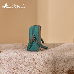 MW1359-W120   Montana West Western Aztec Cut-Out Crossbody Bag