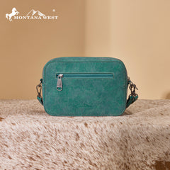 MW1359-W120   Montana West Western Aztec Cut-Out Crossbody Bag