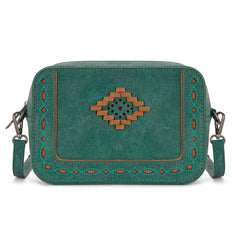 MW1359-W120   Montana West Western Aztec Cut-Out Crossbody Bag