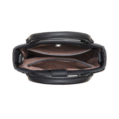 MW1368-8360BK  Montana West Hair-On Cowhide Fringe Tote/Crossbody - Black