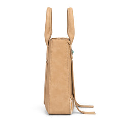 MW1368-8360TN Montana West Hair-On Cowhide Fringe Tote/Crossbody -Tan