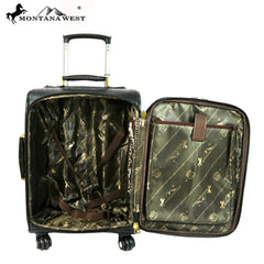 MW400-L2   Montana West Embroidered Carry-On  Luggage BD8186