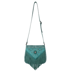 MW880G-9360  Montana West Concho Collection Concealed Carry Crossbody Bag - Turquoise