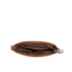 MW880G-9360  Montana West Concho Collection Concealed Carry Crossbody Bag - Brown