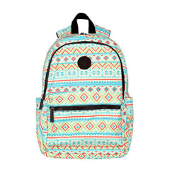 MWB-2011  Montana West Blue Aztec Print Backpack