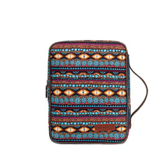 MWB-5012 Montana West Aztec Pattern Print Canvas Bible Cover