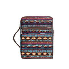 MWB-5012 Montana West Aztec Pattern Print Canvas Bible Cover