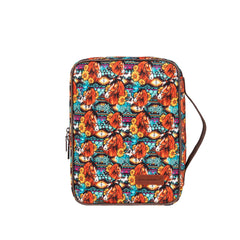 MWB-6002 Montana West Floral Pattern Print Canvas Bible Cover