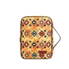 MWB-6012 Montana West Aztec Pattern Print Canvas Bible Cover