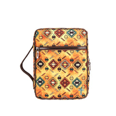 MWB-6012 Montana West Aztec Pattern Print Canvas Bible Cover