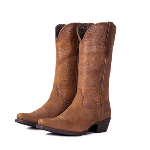 MWB6029 Montana West Women's Western Cowgirl Boots - Full Grain Leather, Snip Toe