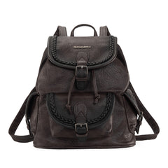 MWC-043A   Montana West Stone Wash Backpack -Coffee