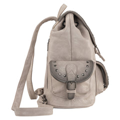 MWC-043A   Montana West Stone Wash Backpack -Grey