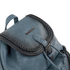 MWC-043A   Montana West Stone Wash Backpack -Jean