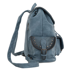 MWC-043A   Montana West Stone Wash Backpack -Jean