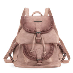 MWC-043A   Montana West Stone Wash Backpack -Pink