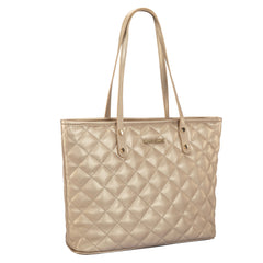 MWC-084B   Montana West Quilted Carry-All Tote - Gold