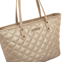 MWC-084B   Montana West Quilted Carry-All Tote - Gold
