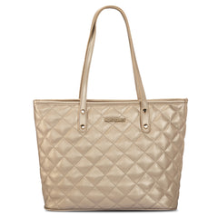 MWC-084B   Montana West Quilted Carry-All Tote - Gold
