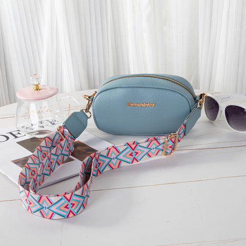 MWC-086BBL  Montana West Small Crossbody Bag/Camera Bag - Blue
