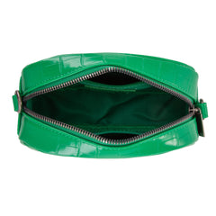 MWC-086CDGN  Montana West Small Croc Print Crossbody Bag/Camera Bag - Dark Green