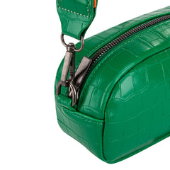 MWC-086CDGN  Montana West Small Croc Print Crossbody Bag/Camera Bag - Dark Green