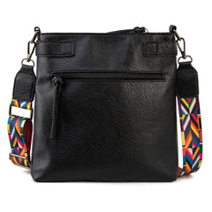 MWC-100ABK   Montana West Multi Pockets Crossbody Bag - Black