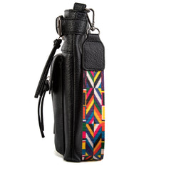 MWC-100ABK   Montana West Multi Pockets Crossbody Bag - Black