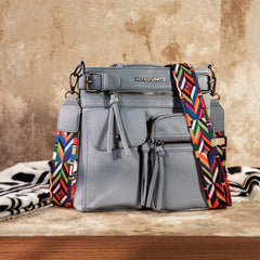 MWC-100AJN   Montana West Multi Pockets Crossbody Bag - Jean