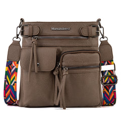 MWC-100AKH  Montana West Multi Pockets Crossbody Bag - Khaki