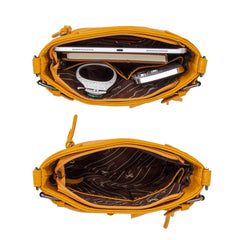 MWC-100AYEL   Montana West Multi Pockets Crossbody Bag - Yellow