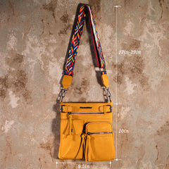 MWC-100AYEL   Montana West Multi Pockets Crossbody Bag - Yellow