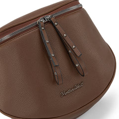 MWC-285 Montana West Spacious Crossbody Bum Bag with Coin Purse - Coffee