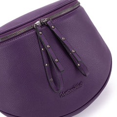 MWC-285 Montana West Spacious Crossbody Bum Bag with Coin Purse Purple