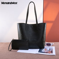 MWC-376   Montana West Carry-All Tote - Black