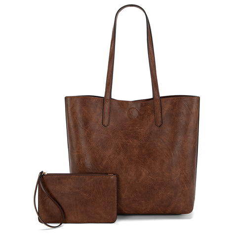 MWC-376   Montana West Carry-All Tote - Dark Brown