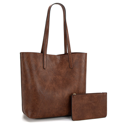 MWC-376   Montana West Carry-All Tote - Dark Brown
