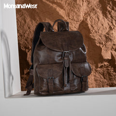 MWC-403   Montana West Buckle Backpack -Coffee