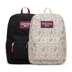 MWC-5751SBG  Montana West Dessert Cactus Print Backpack -2Pcs Set - Beige