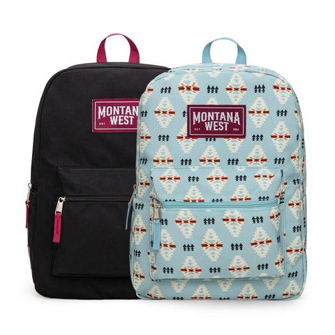 MWC-5751SJN   Montana West Aztec Print Backpack -2Pcs Set - Jean