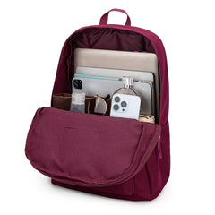 MWC-575SBDY  Montana West Solid Color Backpack -2Pcs Set - Burgundy