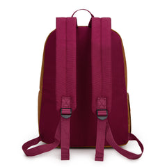 MWC-575SBR   Montana West Solid Color Backpack -2Pcs Set -Brown