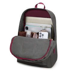 MWC-575SGY   Montana West Solid Color Backpack -2Pcs Set -Grey