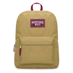 MWC-575SKH   Montana West Solid Color Backpack -2Pcs Set -Khaki