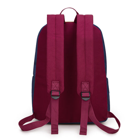 MWC-575SNY  Montana West Solid Color Backpack -2Pcs Set -Navy